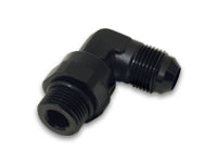 '-8AN Male Flare to Male -8 ORB Swivel 90 Degree Adapter  - Anodized Black