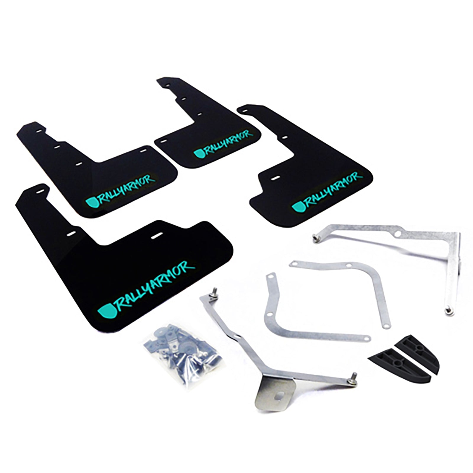 RALLY ARMOR UR MUD FLAPS WITH EXCLUSIVE TEAL LOGO: 2015–2020 SUBARU WRX & STI