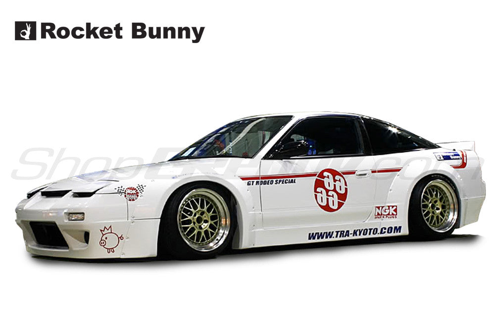 GReddy 89-93 Nissan 240SX 2Dr Rocket Bunny F&R Works Fender Flares V.1-FRP *Must Check Availability*