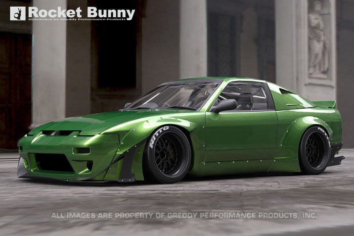 GReddy 89-93 Nissan 240SX Full Rocket Bunny 180/240SX Wide Body Aero Kit w/ Wing