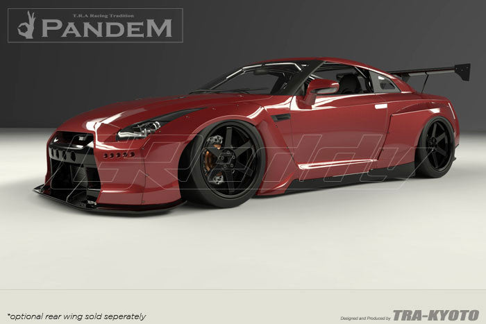 GReddy 09+ Nissan GT-R R35 Pandem Front Lip Dry Carbon (Special Order) - 0