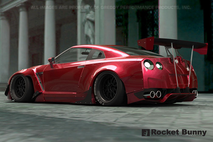 GReddy 09+ Nissan GT-R R35 Full Rocket Bunny Wide-Body Aero Kit w/ Wing