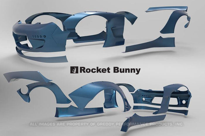 GReddy 93-95 Mazda RX-7 Rocket Bunny Full FD3S Wide-Body Aero Kit Ver. 2