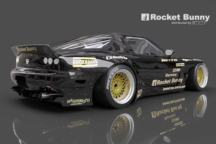 GReddy X Rocket Bunny FD3S V2 Rear Over-Fenders (S/O 8-12 Wks No Cancel) - 0