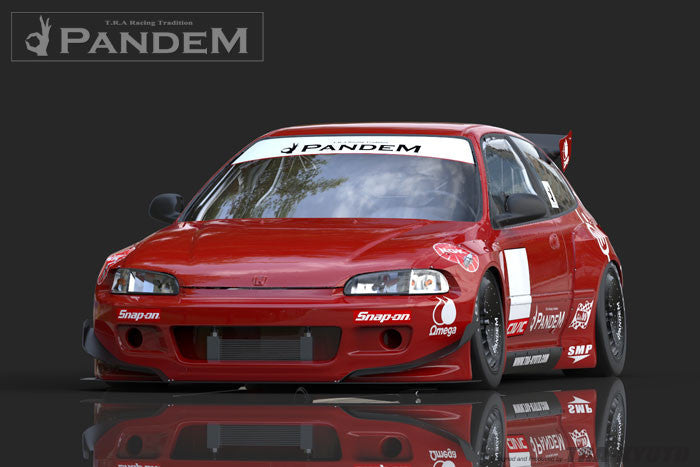 GReddy 92-95 Honda Civic EG Hatchback Pandem Rocket Bunny Front Bumper - 0