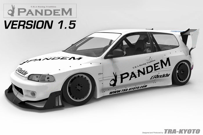 GReddy Pandem 92-98 Honda Civic Hatchback (EG) Rocket Bunny Full Wide-Body Aero Kit V1.5