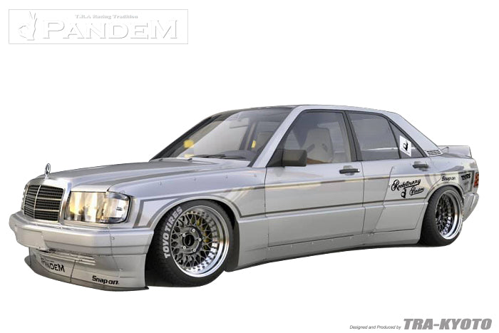 GReddy Pandem Mercedes 190E Rocket Bunny Full Wide-Body Aero Kit