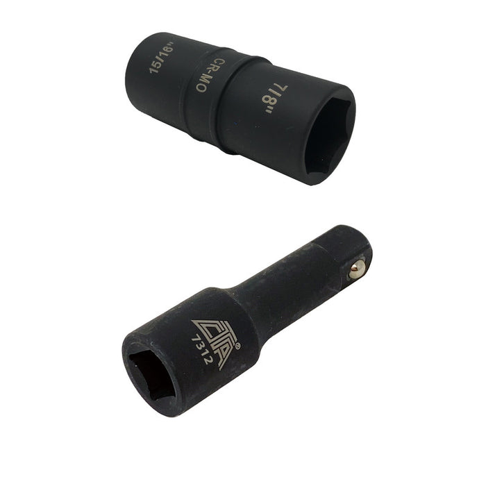 A162E - Flip Socket & Extension - 3/4” x 13/16”