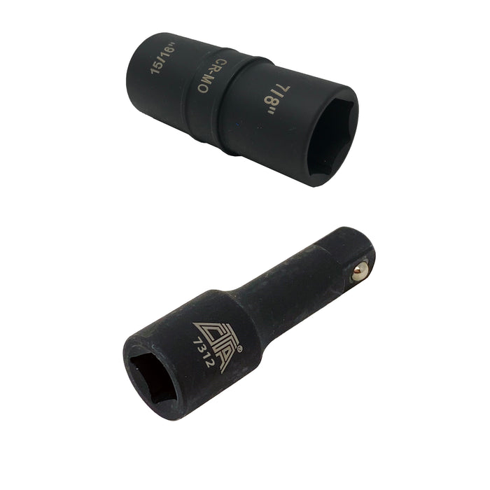 1778E - Flip Socket & Extension - 7/8" x 15/16"