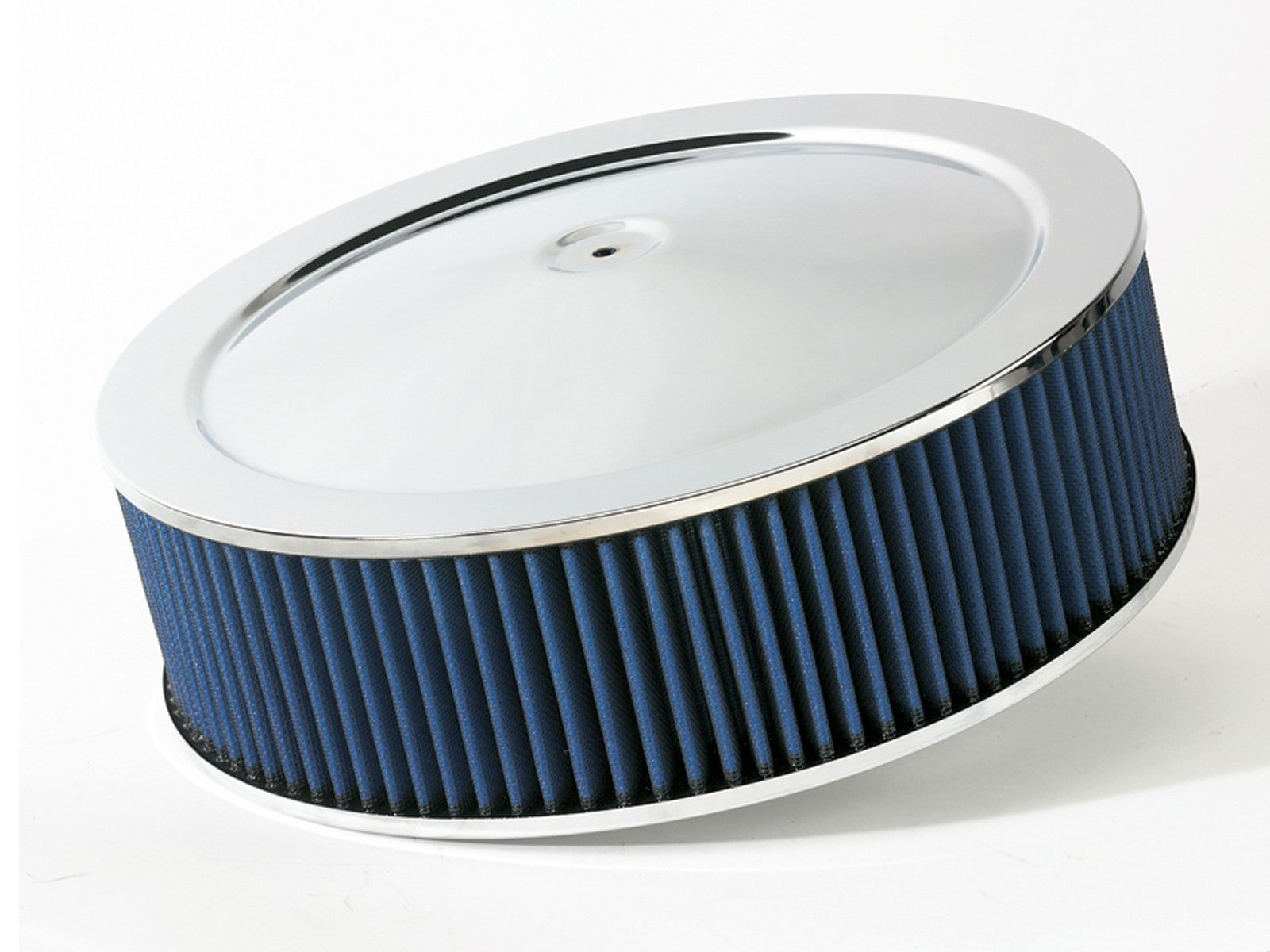 Magnum FLOW Round Racing Air Filter w/ Pro 5R Media 14 IN OD x 4 H IN w/ Expanded Metal and Chrome Pans