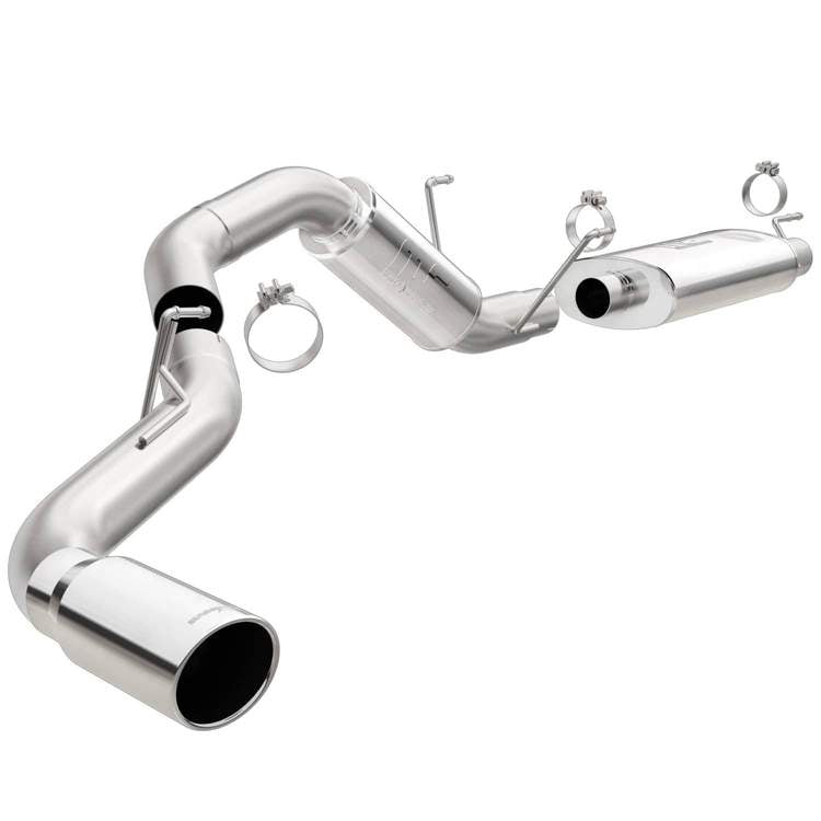 MagnaFlow Cat-Back, SS, 4in, Single Pass Side Rear Exit 5in Tip 14-15 Ram 2500 6.4L V8 CC LB/MC SB