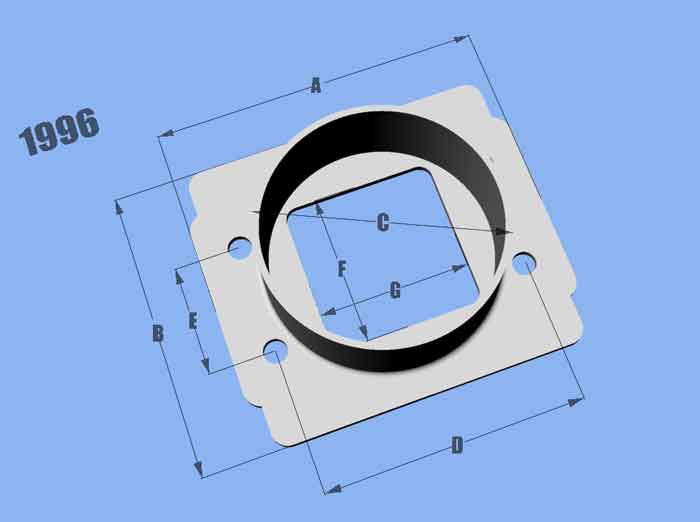 MAF Adapter Toyota / Bosch - 3" Inlet I.D. Filter