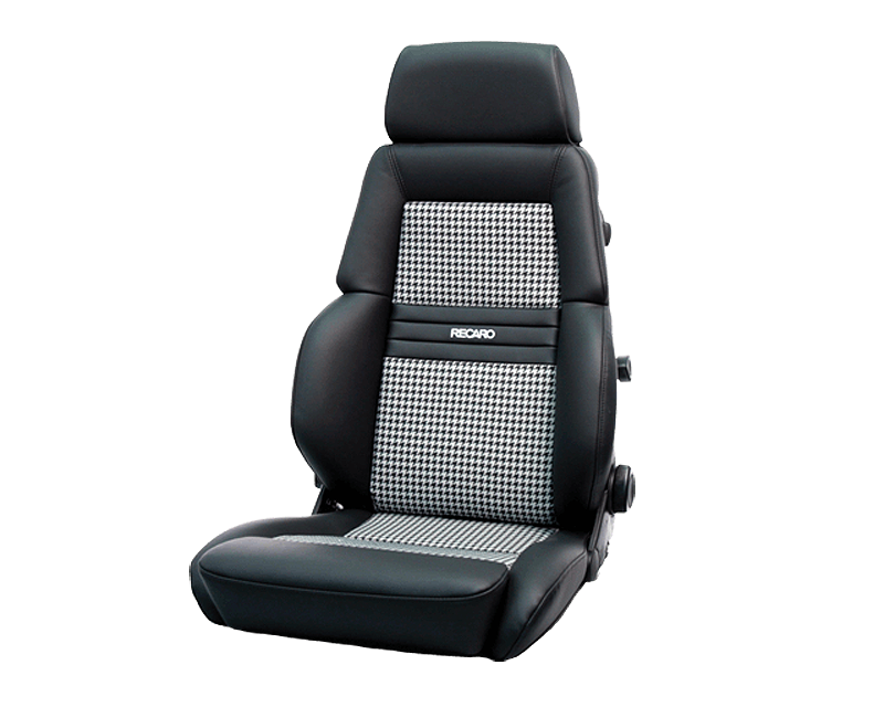 RECARO SEAT EXPERT M DRIVER LEATHER BLACK/HOUNDSTOOTH