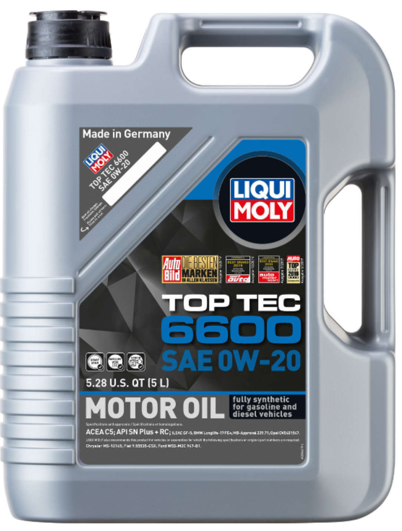 0W-20 Top Tec 6600 Engine Oil (5 Liters) - Liqui Moly LM22046