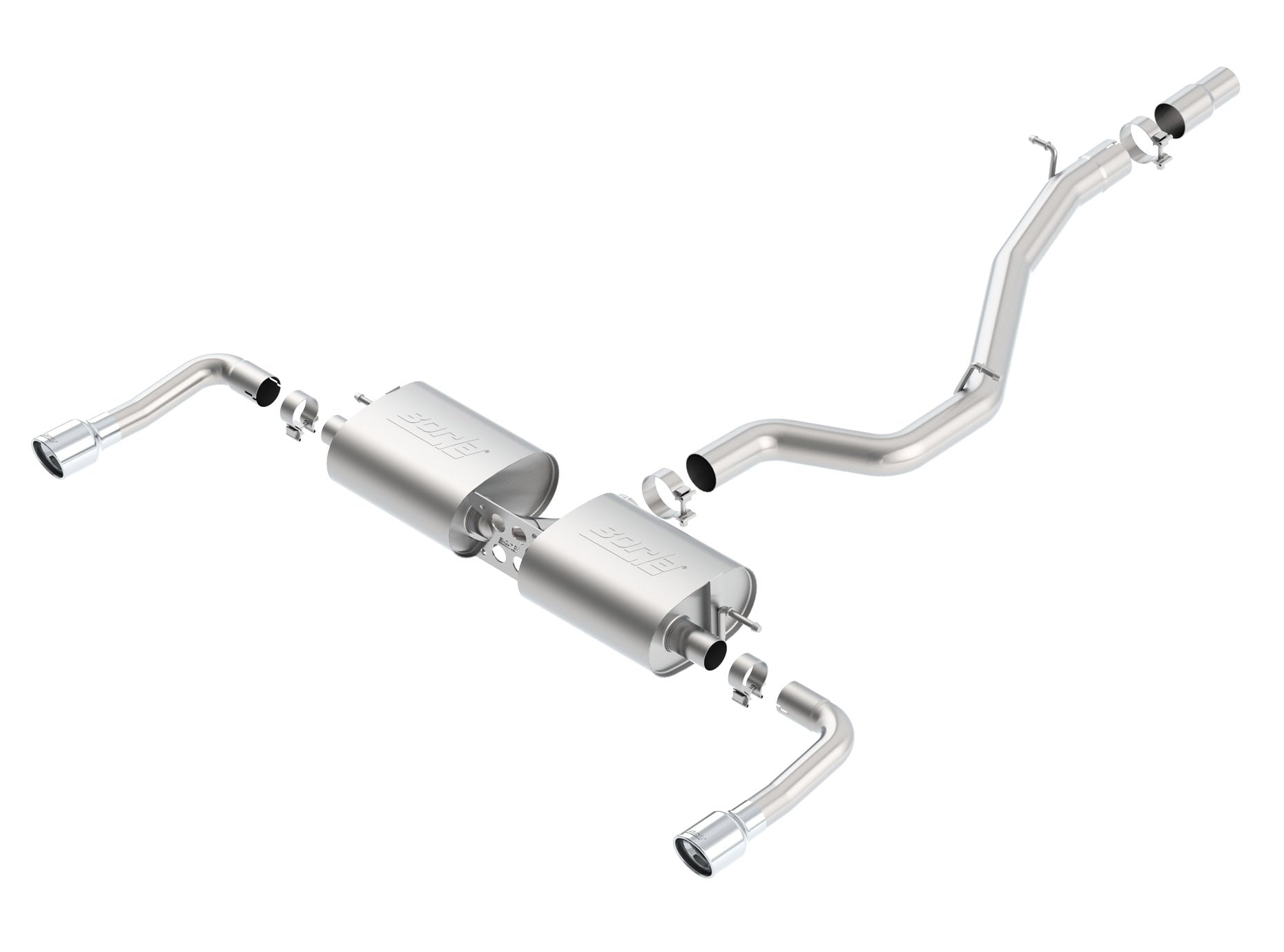 BORLA CAT-BACK EXHAUST SYSTEM: 2014–2019 AUDI A3