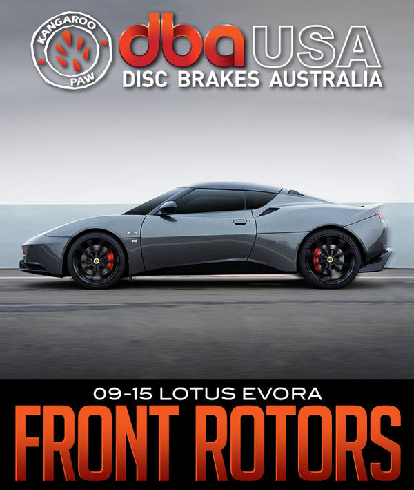 DISC BRAKES AUSTRALIA (DBA) 5000 SERIES T3 ROTORS: 2009–15 LOTUS EVORA