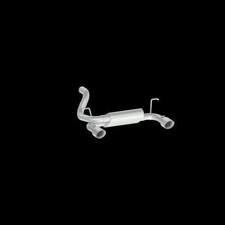 JEEP 2.5 INCH AXLE BACK DUAL REAR EXIT XP SERIES