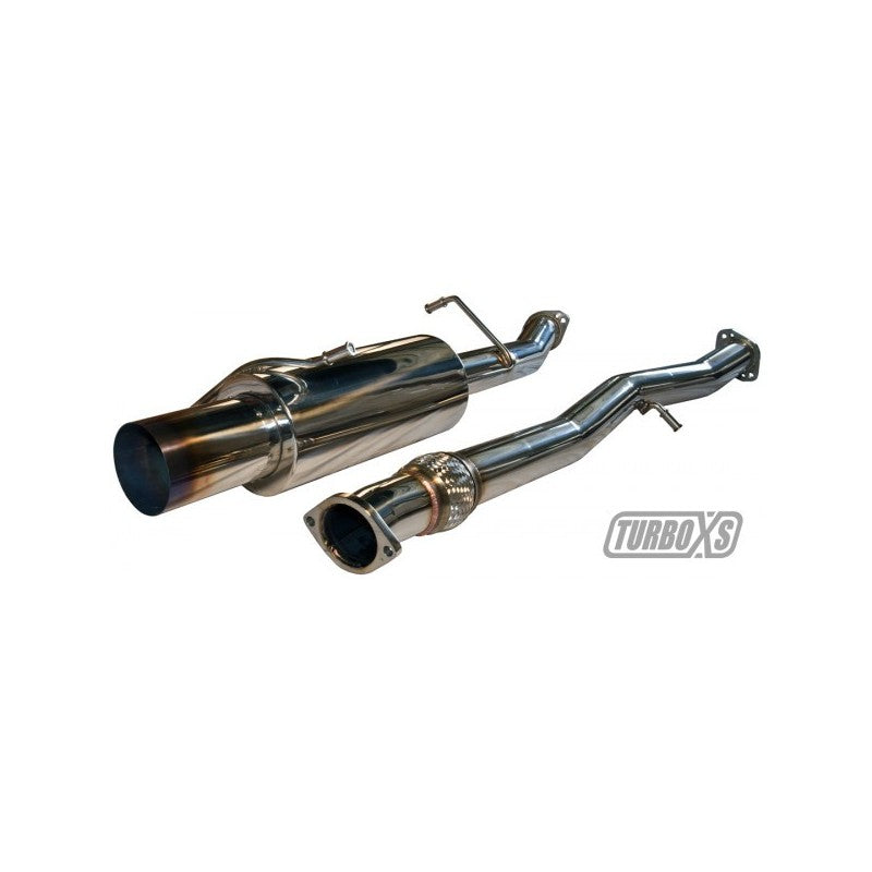 Turbo XS 02-07 WRX-STi Catback Exhaust Blued Tips