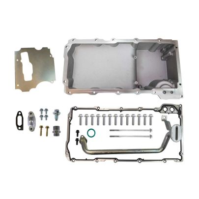 OIL PAN, GM LS, CAST REAR SUMP,SWAP KIT