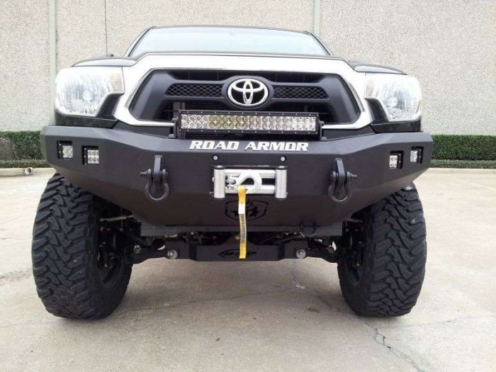 Road Armor 12-15 Toyota Tacoma Stealth Front Winch Bumper - Tex Blk