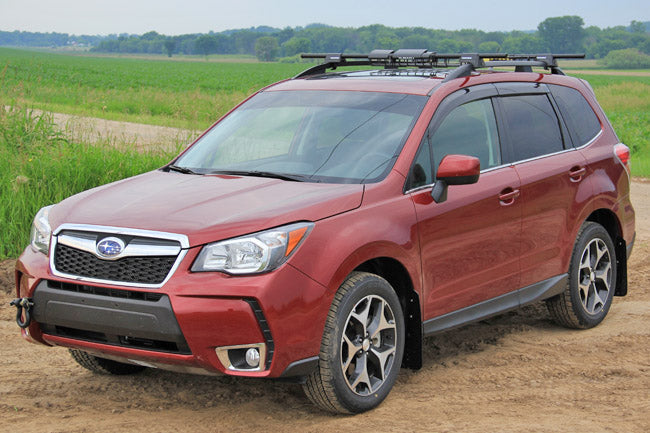 2014-18 Subaru Forester Black UR Mud Flap Red Logo - 0