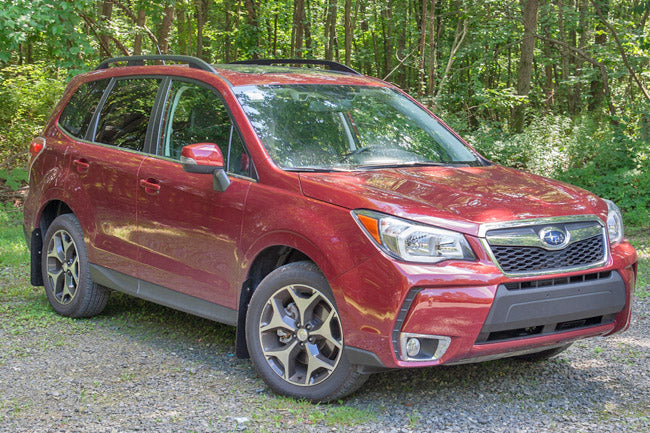 2014-18 Subaru Forester Black UR Mud Flap Red Logo