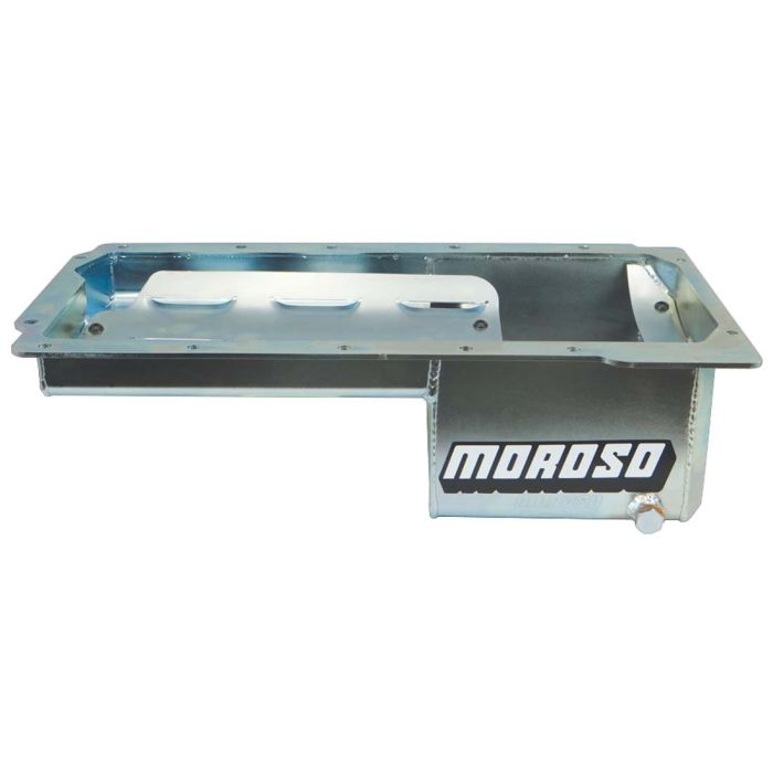 Moroso Dart LS Next Swap (w/Aluminum Spacers) Wet Sump 7qt 6in Baffled Steel Oil Pan