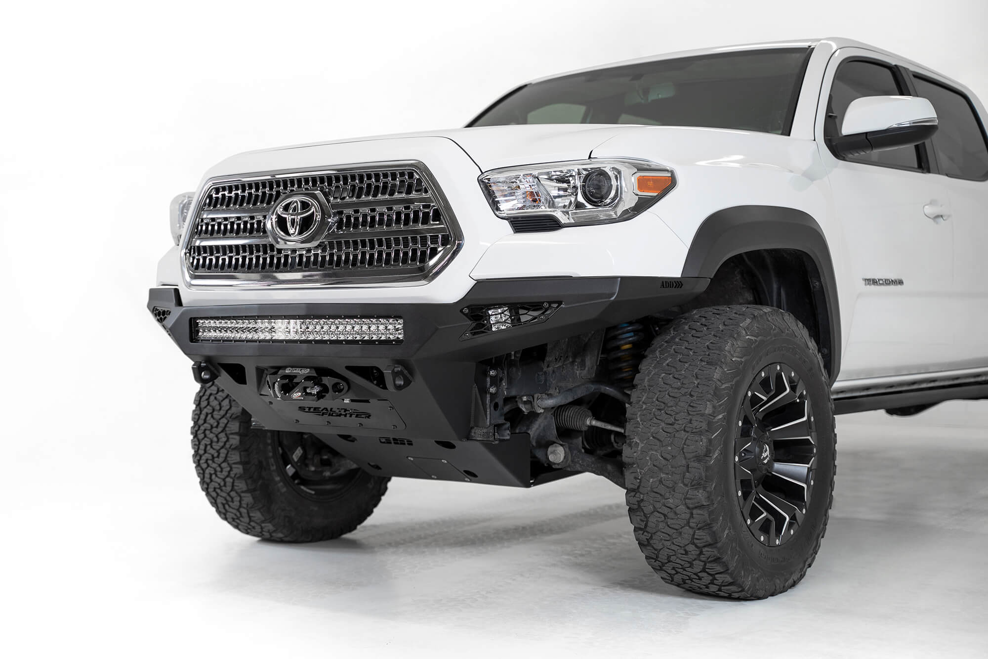 Addictive Desert Designs 16-19 Toyota Tacoma Stealth Fighther Front Bumper w/ Winch Mount - 0