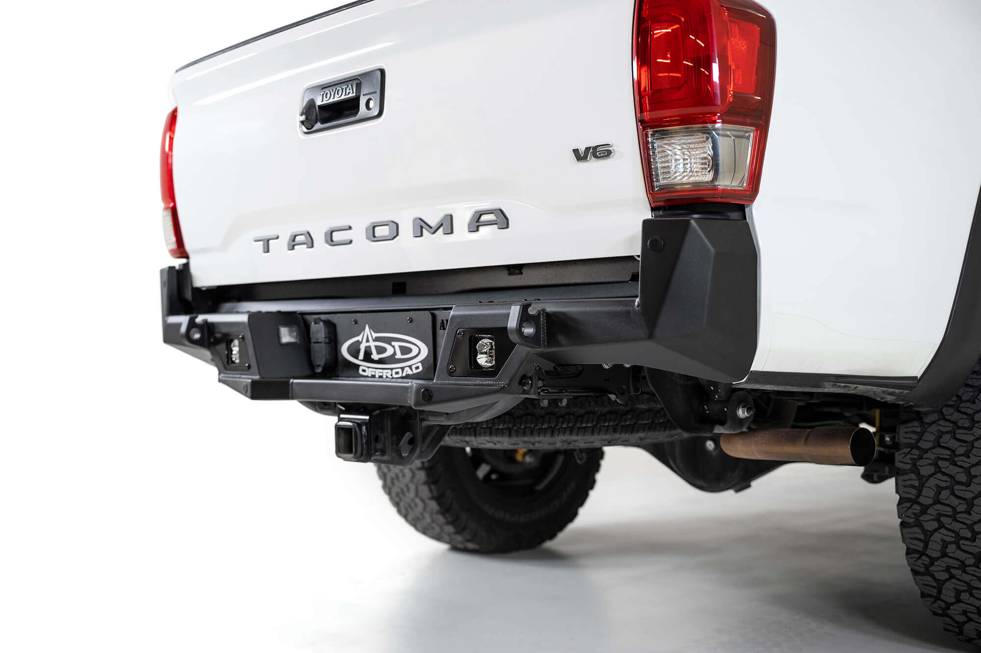 Addictive Desert Designs 16-19 Toyota Tacoma Stealth Fighter Rear Bumper w/ Backup Sensor Cutouts - 0