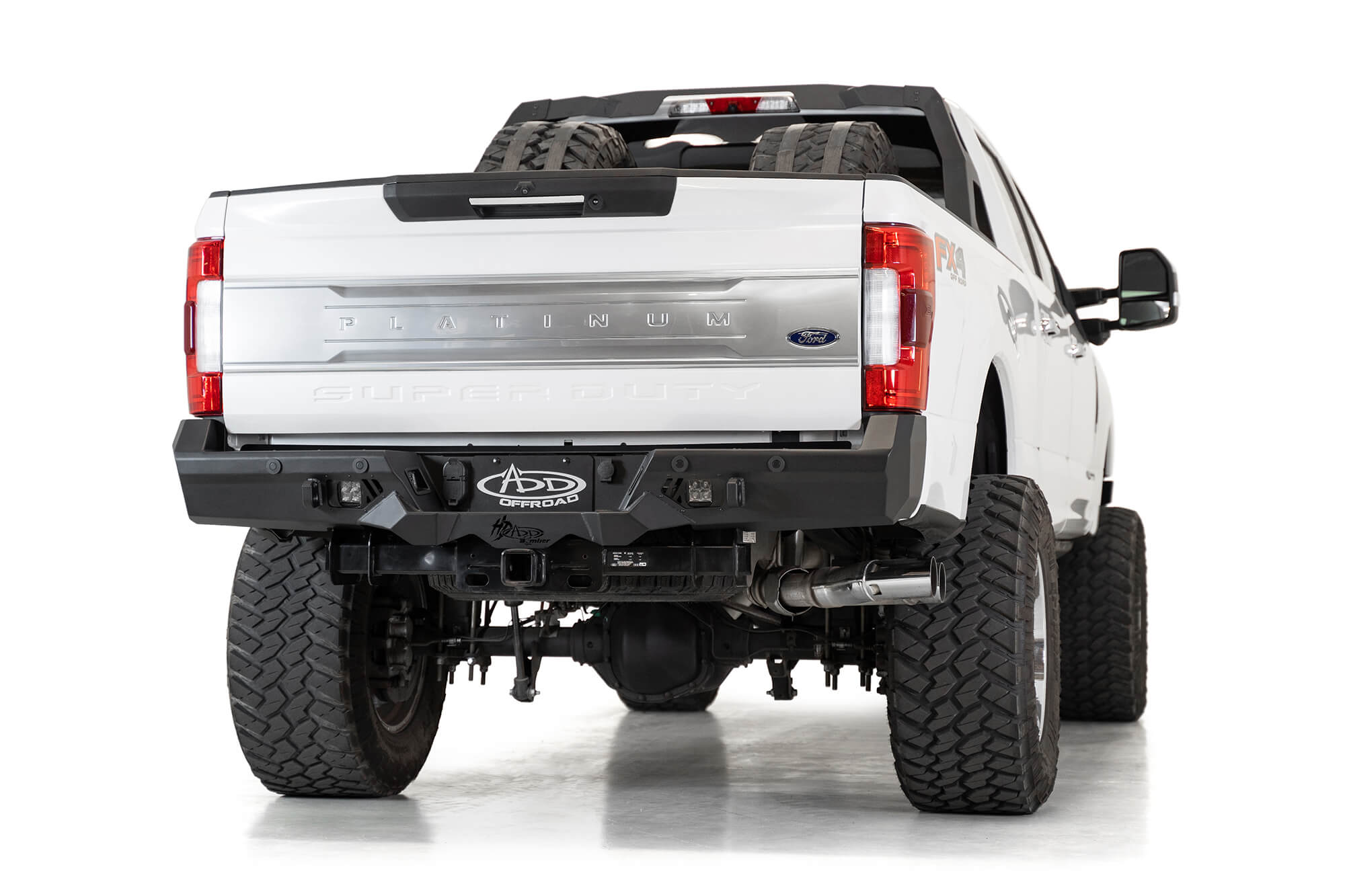 Addictive Desert Designs 17-20 Ford Super Duty Bomber HD Rear Bumper w/ Mounts For Cube Lights