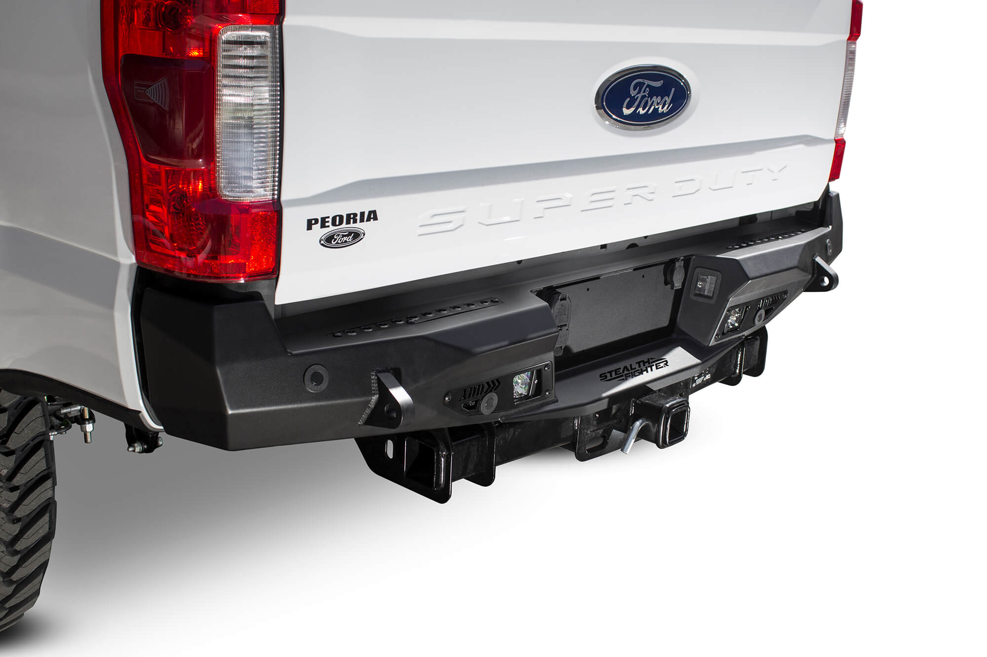 Addictive Desert Designs 17-18 Ford F-250 Raptor Stealth Fighter Rear Bumper w/ Backup Sensor Cutout