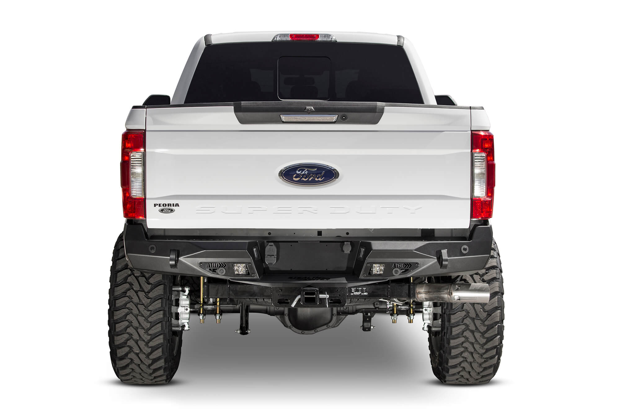 Addictive Desert Designs 17-18 Ford F-250 Raptor Stealth Fighter Rear Bumper w/ Backup Sensor Cutout - 0