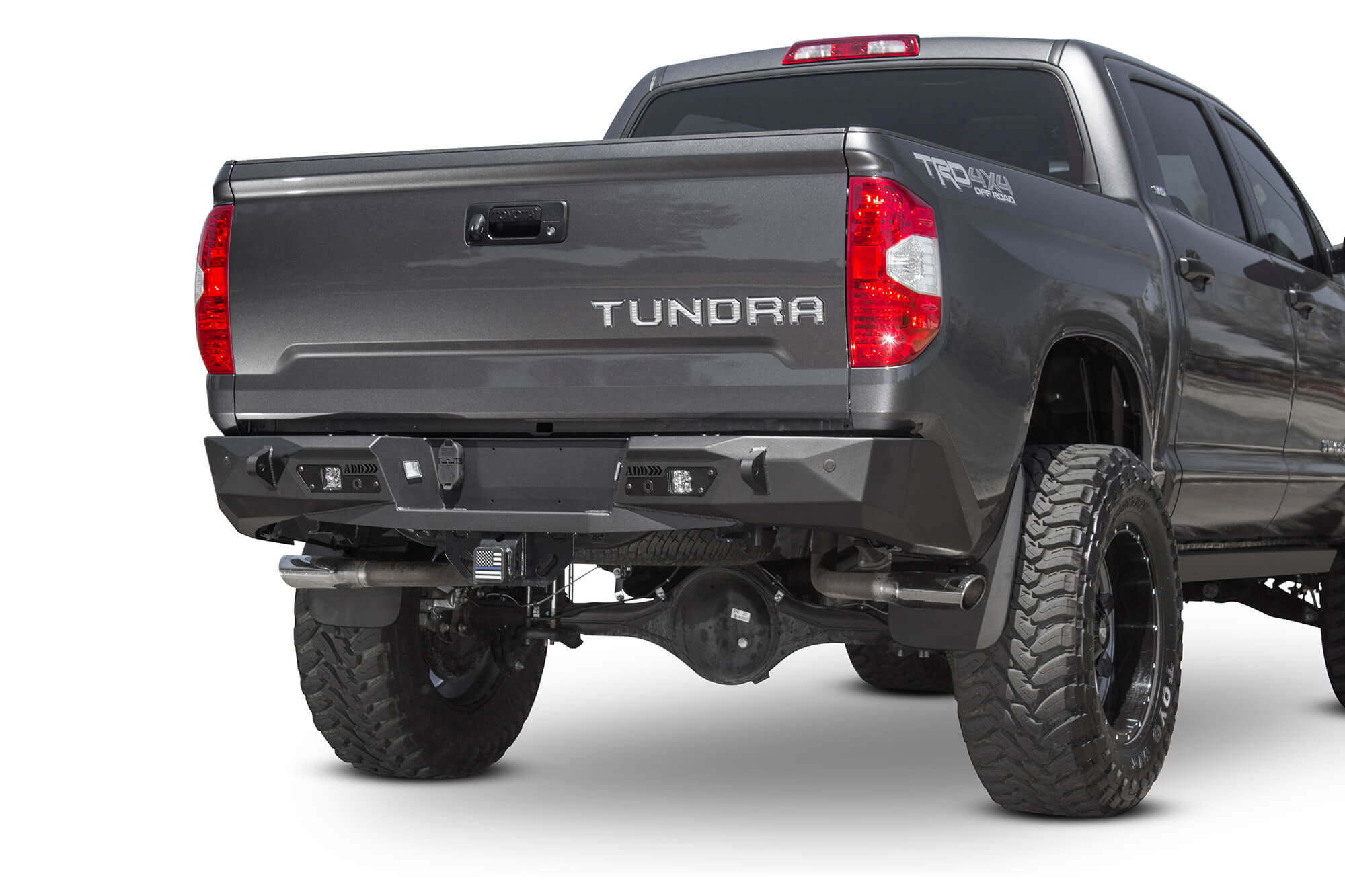 Addictive Desert Designs 2014+ Toyota Tundra Stealth Fighter Rear Bumper w/ Backup Sensor Cutouts - 0