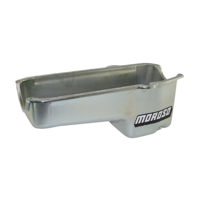 Moroso Pre-80 Chevrolet Small Block (w/Driver Side Dipstick) Wet Sump 6qt 8.25in Steel Oil Pan