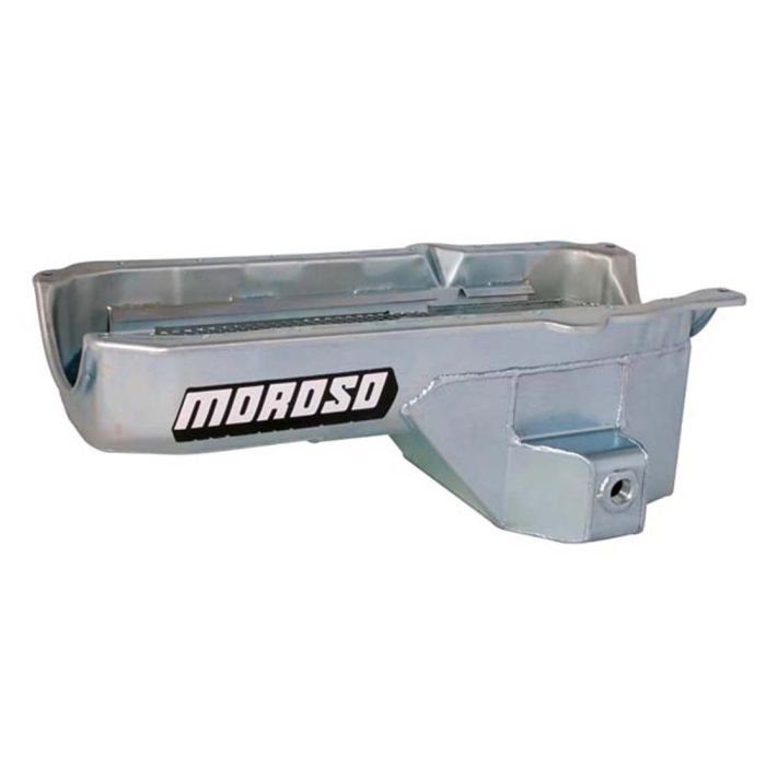 Moroso 86-Up Chevrolet Small Block (w/Passenger Side Dipstick) Wet Sump 5.5qt 7.5in Steel Oil Pan