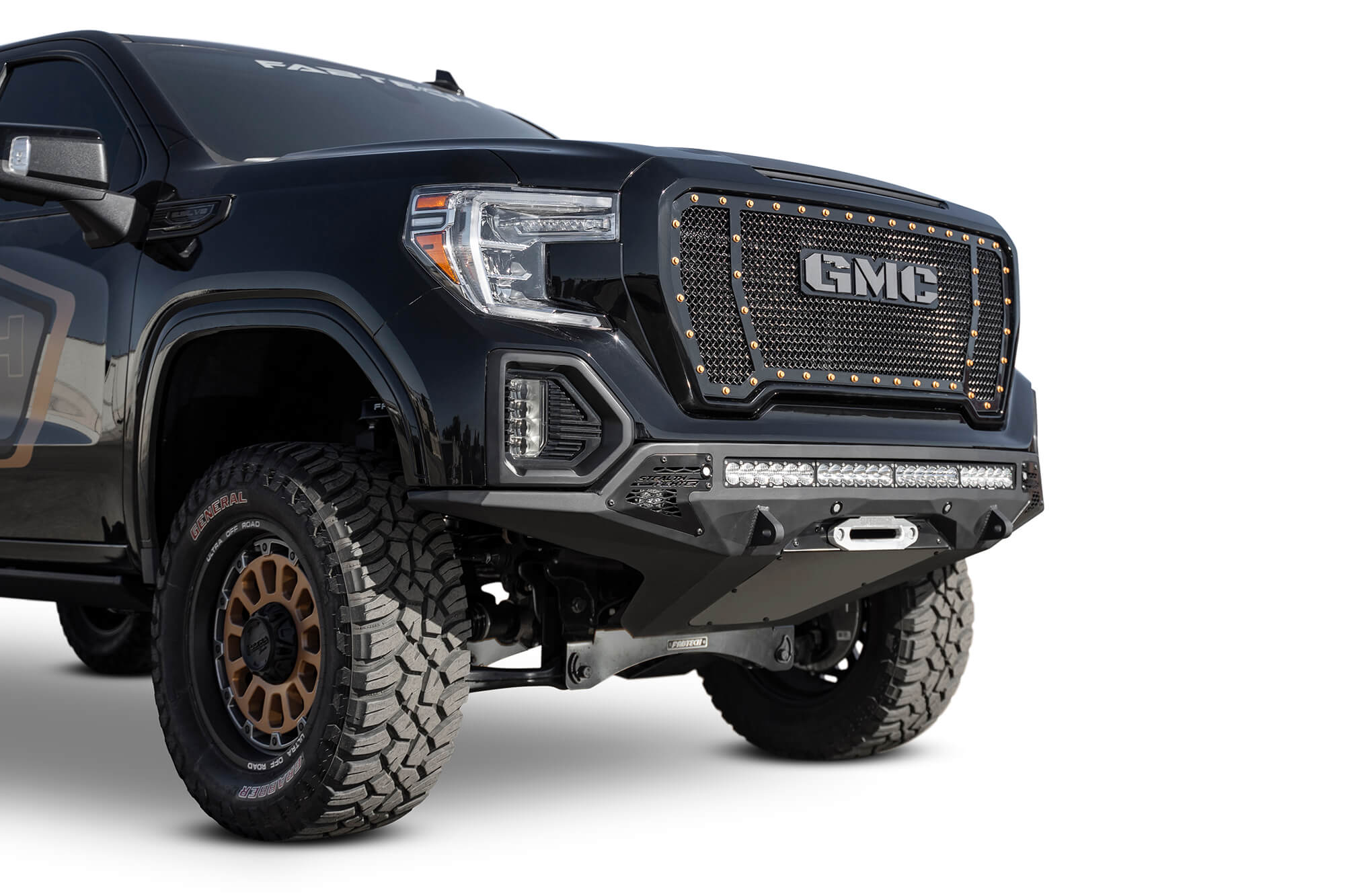 Addictive Desert Designs 2019 GMC Sierra 1500 SF Front Bumper w/ Winch Mount&Sensor Cutout