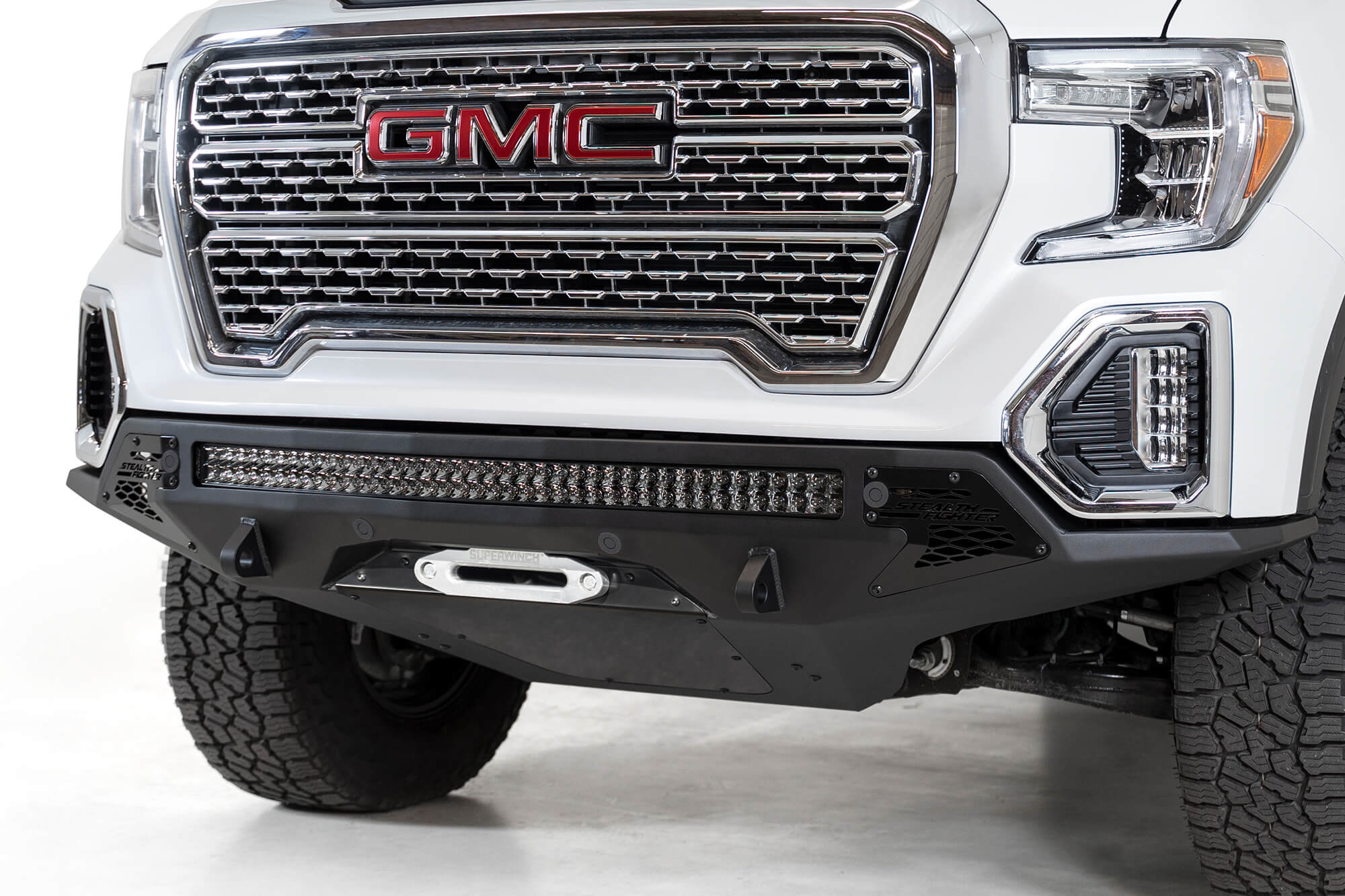 Addictive Desert Designs 2019 GMC Sierra 1500 SF Front Bumper w/ Winch Mount&Sensor Cutout