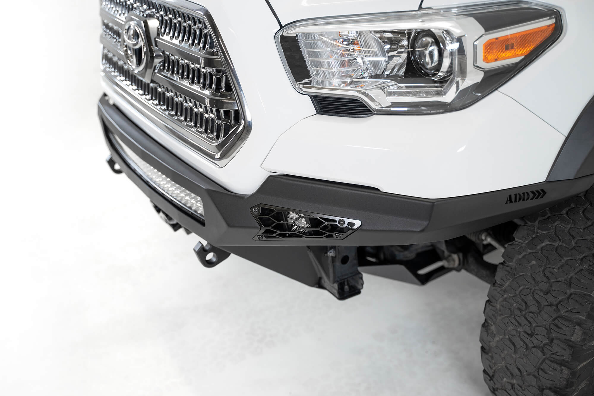 Addictive Desert Designs 16-19 Toyota Tacoma Stealth Fighther Front Bumper w/ Winch Mount