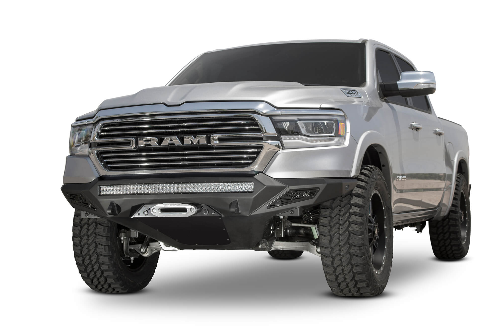 Addictive Desert Designs 19 Ram 1500 Stealth Fighter Front Bumper w/ Winch Mount & Sensor Cut Outs