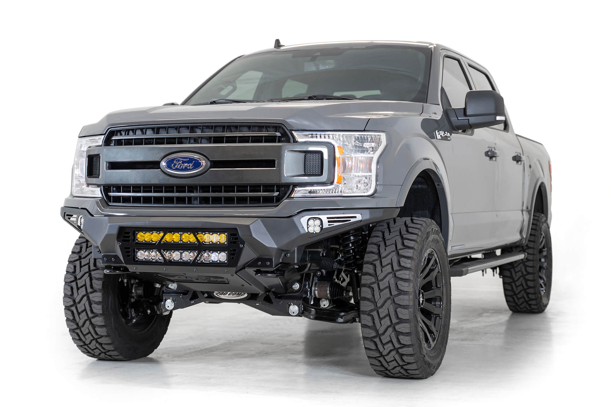 Addictive Desert Designs 18-20 Ford F-150 Bomber Front Bumper w/ Dual 20IN LED Mounts - 0