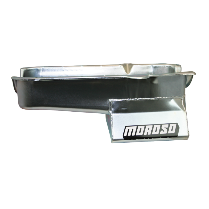 Moroso 80-85 Chevrolet Small Block (w/Passenger Side Dipstick) Wet Sump 7qt 8.25in Steel Oil Pan