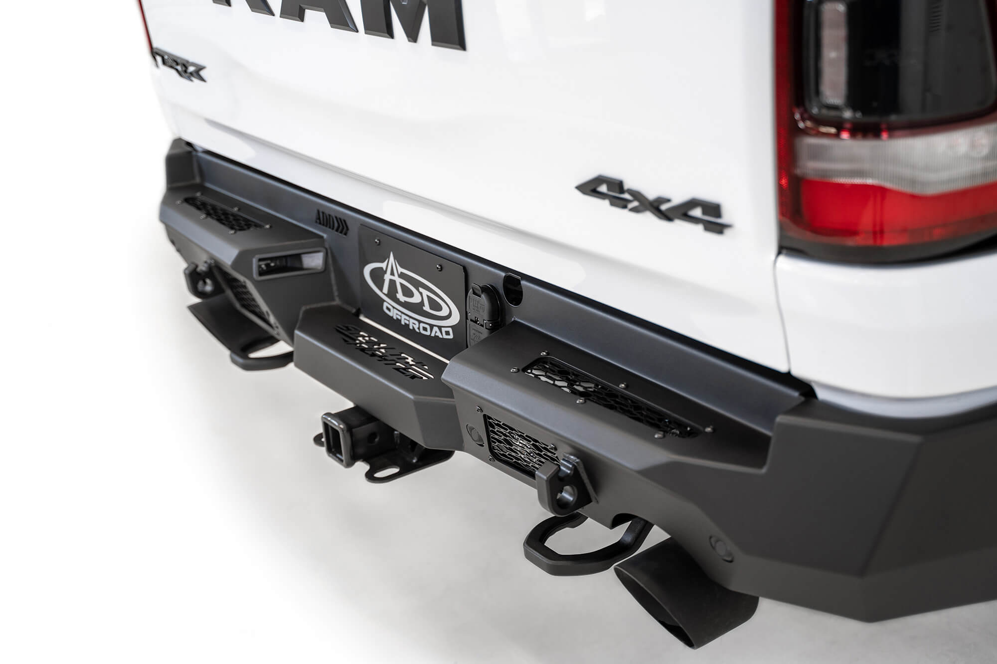 Addictive Desert Designs 2021 Dodge RAM 1500 TRX Stealth Fighter Rear Bumper - Hammer Black