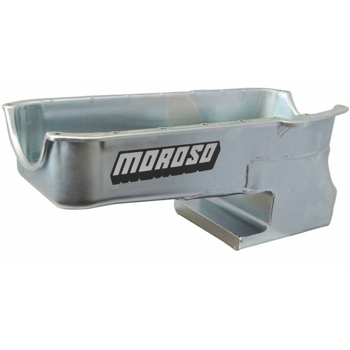 Moroso Pre-80 Chevrolet Small Block (w/Driver Side Dipstick) Wet Sump 6qt 9in Steel Oil Pan