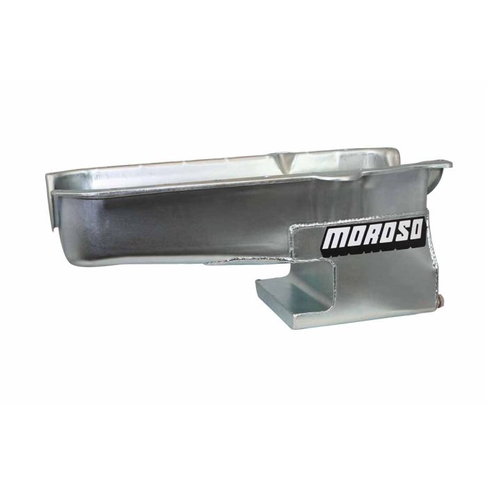 Moroso 86-Up Chevrolet Small Block (w/1 Piece Rear Main Seal) Wet Sump 6qt 9in Steel Oil Pan