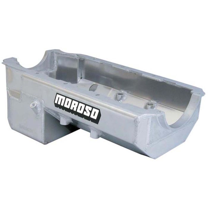 Moroso Donovan 700/DRC2 Big Block (w/Double Power Kick Outs) Wet Sump 6-7qt 8in Aluminum Oil Pan