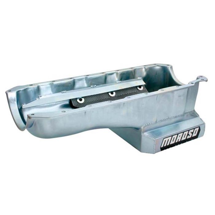 Moroso Chevrolet Big Block Mark IV Kicked Out Wet Sump 6qt 8in Steel Oil Pan