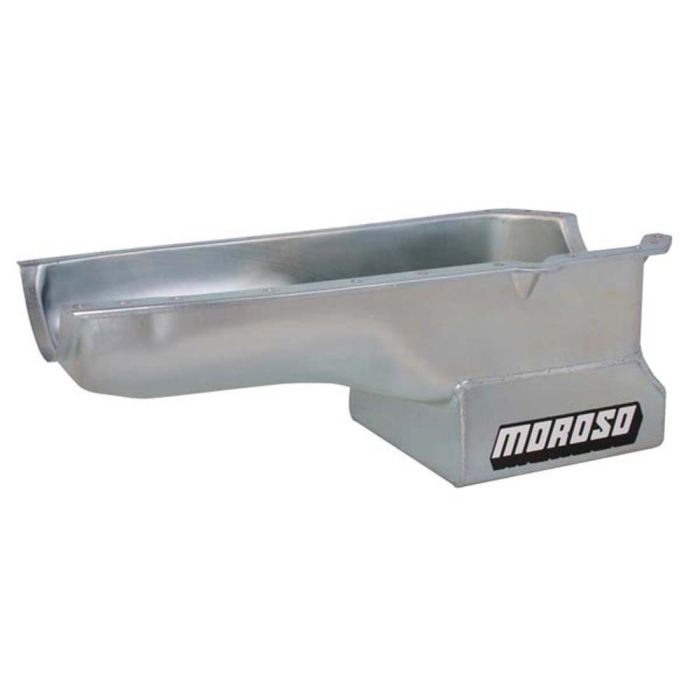 Moroso 65-Up Oldsmobile V-8 (330-455) Deep Wet Sump 7qt 8.5in Steel Oil Pan