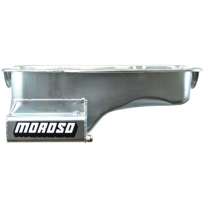 Moroso Ford 351W (w/Front Sump) Kicked Out Wet Sump 7qt 8in Steel Oil Pan