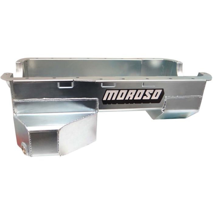 Moroso Ford 289-302 (w/Rear Sump) Road Race Baffled Wet Sump 7qt 7.5in Steel Oil Pan