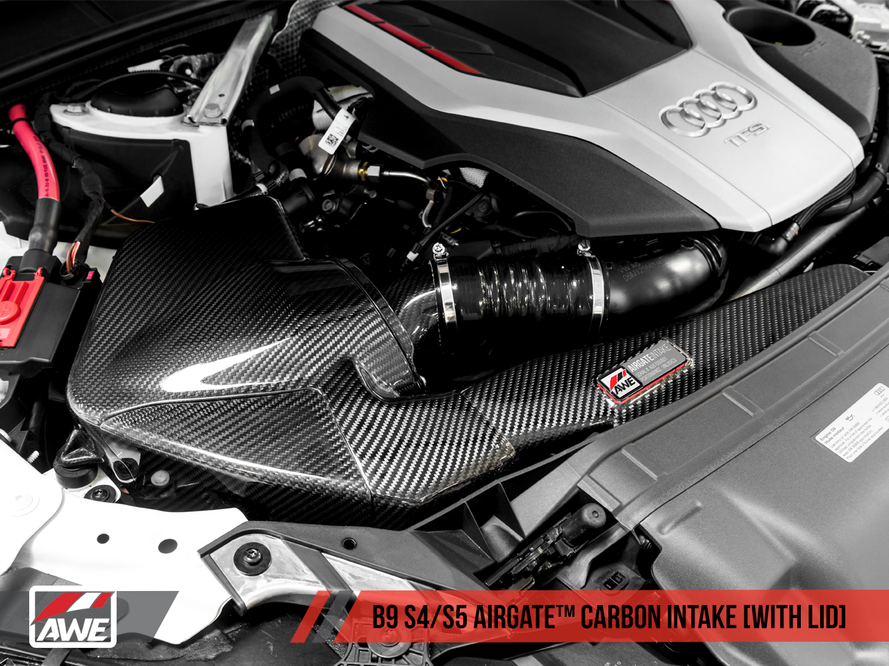 AWE AirGate™ Carbon Fiber Intake For Audi B9 S4 / S5 / RS5 3.0T - With Lid